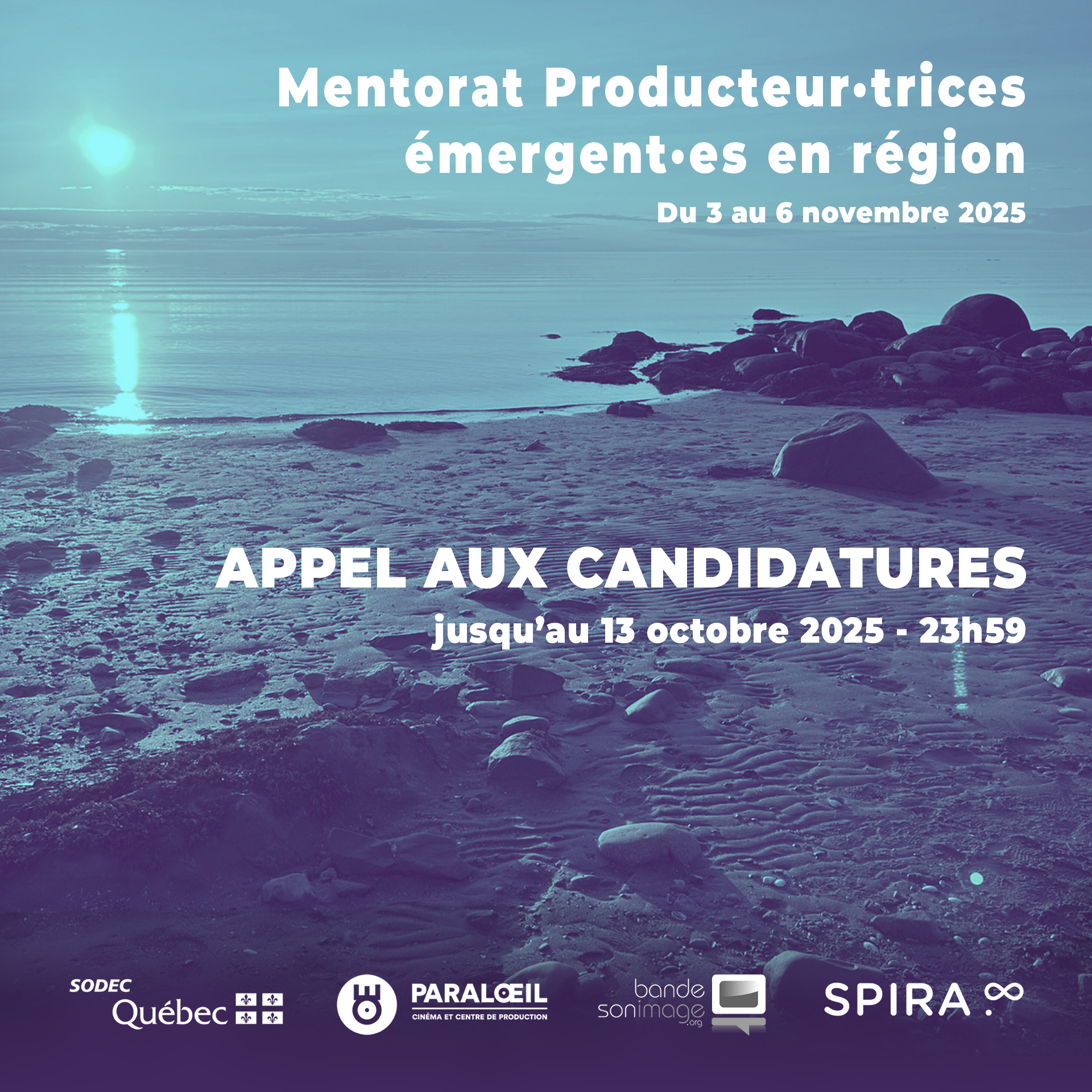 Participer à une semaine intensive de mentorat en production cinématographique, du 3 au 6 novembre 2025
